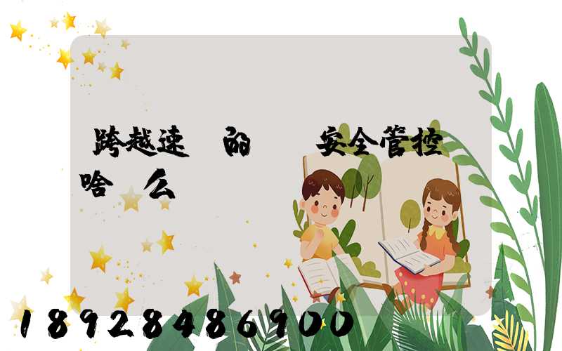 跨越速運的運輸安全管控為啥這么穩(wěn)？